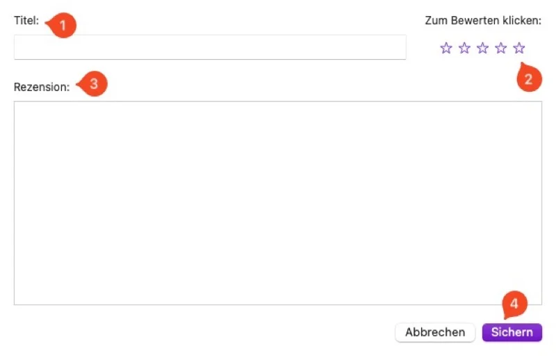 Bewertung & Rezension abgeben